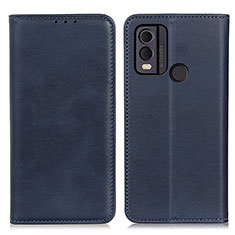 Funda de Cuero Cartera con Soporte Carcasa A02D para Nokia C22 Azul