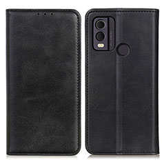 Funda de Cuero Cartera con Soporte Carcasa A02D para Nokia C22 Negro