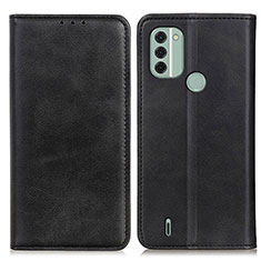 Funda de Cuero Cartera con Soporte Carcasa A02D para Nokia C31 Negro