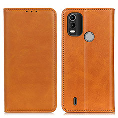 Funda de Cuero Cartera con Soporte Carcasa A02D para Nokia G11 Plus Marron Claro