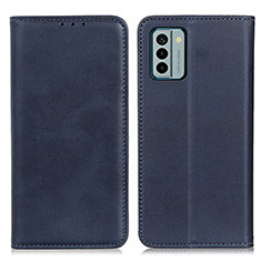 Funda de Cuero Cartera con Soporte Carcasa A02D para Nokia G22 Azul