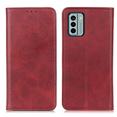 Funda de Cuero Cartera con Soporte Carcasa A02D para Nokia G22 Rojo