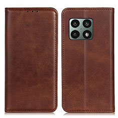 Funda de Cuero Cartera con Soporte Carcasa A02D para OnePlus 10 Pro 5G Marron