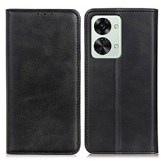 Funda de Cuero Cartera con Soporte Carcasa A02D para OnePlus Nord 2T 5G Negro