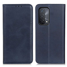 Funda de Cuero Cartera con Soporte Carcasa A02D para Oppo A54 5G Azul