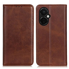 Funda de Cuero Cartera con Soporte Carcasa A02D para Oppo K11x 5G Marron