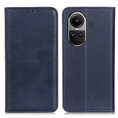 Funda de Cuero Cartera con Soporte Carcasa A02D para Oppo Reno10 5G Azul