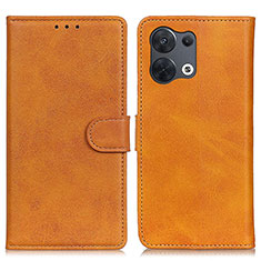 Funda de Cuero Cartera con Soporte Carcasa A02D para Oppo Reno9 Pro 5G Marron