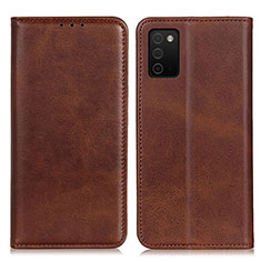 Funda de Cuero Cartera con Soporte Carcasa A02D para Samsung Galaxy A03s Marron