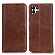 Funda de Cuero Cartera con Soporte Carcasa A02D para Samsung Galaxy A04 4G Marron