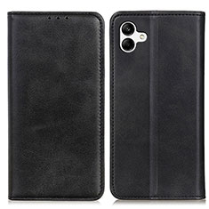 Funda de Cuero Cartera con Soporte Carcasa A02D para Samsung Galaxy A04 4G Negro