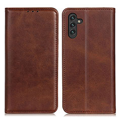 Funda de Cuero Cartera con Soporte Carcasa A02D para Samsung Galaxy A04s Marron