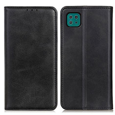 Funda de Cuero Cartera con Soporte Carcasa A02D para Samsung Galaxy A22 5G Negro