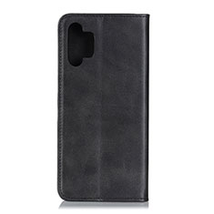 Funda de Cuero Cartera con Soporte Carcasa A02D para Samsung Galaxy A32 4G Negro