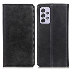 Funda de Cuero Cartera con Soporte Carcasa A02D para Samsung Galaxy A73 5G Negro