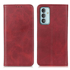 Funda de Cuero Cartera con Soporte Carcasa A02D para Samsung Galaxy F23 5G Rojo