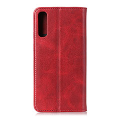 Funda de Cuero Cartera con Soporte Carcasa A02D para Samsung Galaxy M02 Rojo