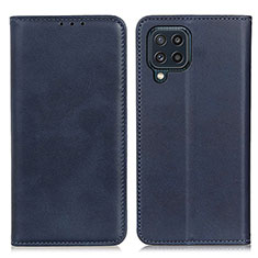 Funda de Cuero Cartera con Soporte Carcasa A02D para Samsung Galaxy M32 4G Azul