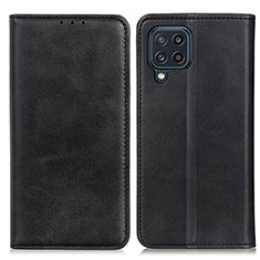 Funda de Cuero Cartera con Soporte Carcasa A02D para Samsung Galaxy M32 4G Negro