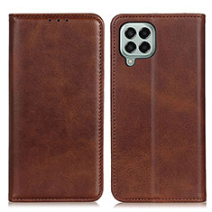 Funda de Cuero Cartera con Soporte Carcasa A02D para Samsung Galaxy M33 5G Marron