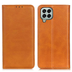 Funda de Cuero Cartera con Soporte Carcasa A02D para Samsung Galaxy M33 5G Marron Claro