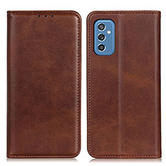 Funda de Cuero Cartera con Soporte Carcasa A02D para Samsung Galaxy M52 5G Marron