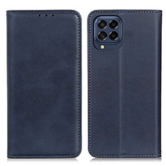 Funda de Cuero Cartera con Soporte Carcasa A02D para Samsung Galaxy M53 5G Azul