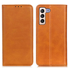 Funda de Cuero Cartera con Soporte Carcasa A02D para Samsung Galaxy S23 Plus 5G Marron Claro