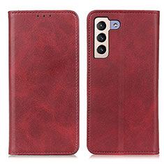 Funda de Cuero Cartera con Soporte Carcasa A02D para Samsung Galaxy S24 5G Rojo