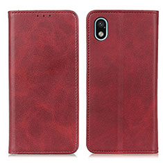 Funda de Cuero Cartera con Soporte Carcasa A02D para Sony Xperia Ace III Rojo