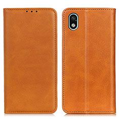 Funda de Cuero Cartera con Soporte Carcasa A02D para Sony Xperia Ace III SO-53C Marron Claro