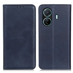 Funda de Cuero Cartera con Soporte Carcasa A02D para Vivo T1 5G Azul