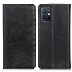 Funda de Cuero Cartera con Soporte Carcasa A02D para Vivo T1 5G India Negro