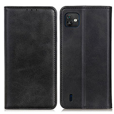 Funda de Cuero Cartera con Soporte Carcasa A02D para Wiko Y82 Negro