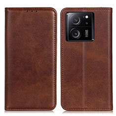 Funda de Cuero Cartera con Soporte Carcasa A02D para Xiaomi Mi 13T 5G Marron