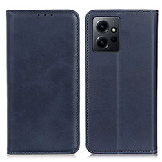 Funda de Cuero Cartera con Soporte Carcasa A02D para Xiaomi Redmi Note 12 4G Azul