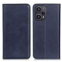 Funda de Cuero Cartera con Soporte Carcasa A02D para Xiaomi Redmi Note 12 Turbo 5G Azul