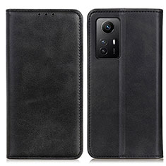 Funda de Cuero Cartera con Soporte Carcasa A02D para Xiaomi Redmi Note 12S Negro