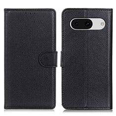 Funda de Cuero Cartera con Soporte Carcasa A03D para Google Pixel 8a 5G Negro