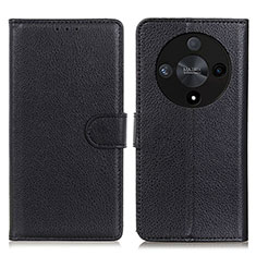 Funda de Cuero Cartera con Soporte Carcasa A03D para Huawei Honor Magic6 Lite 5G Negro