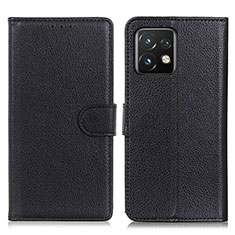 Funda de Cuero Cartera con Soporte Carcasa A03D para Motorola Moto Edge Plus (2023) 5G Negro