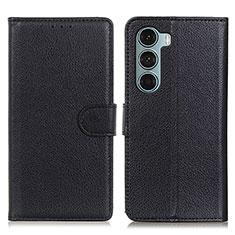 Funda de Cuero Cartera con Soporte Carcasa A03D para Motorola Moto Edge S30 5G Negro