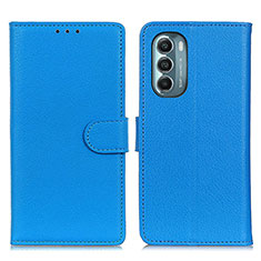 Funda de Cuero Cartera con Soporte Carcasa A03D para Motorola Moto G Stylus (2022) 4G Azul Cielo