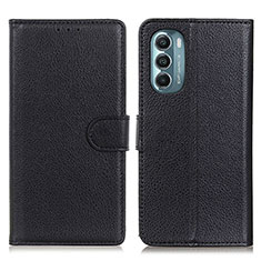 Funda de Cuero Cartera con Soporte Carcasa A03D para Motorola Moto G Stylus (2022) 5G Negro