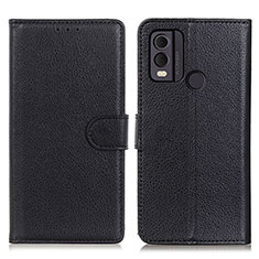 Funda de Cuero Cartera con Soporte Carcasa A03D para Nokia C22 Negro