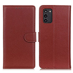 Funda de Cuero Cartera con Soporte Carcasa A03D para Nokia G100 Marron