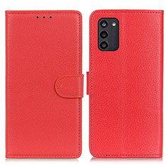 Funda de Cuero Cartera con Soporte Carcasa A03D para Nokia G100 Rojo