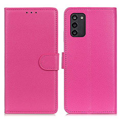 Funda de Cuero Cartera con Soporte Carcasa A03D para Nokia G100 Rosa Roja