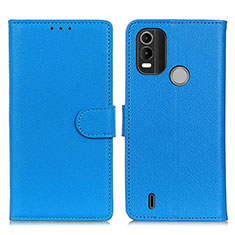 Funda de Cuero Cartera con Soporte Carcasa A03D para Nokia G11 Plus Azul Cielo