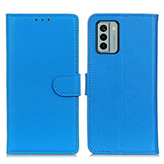 Funda de Cuero Cartera con Soporte Carcasa A03D para Nokia G22 Azul Cielo